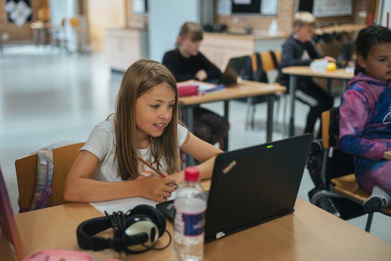 Børn der undervises