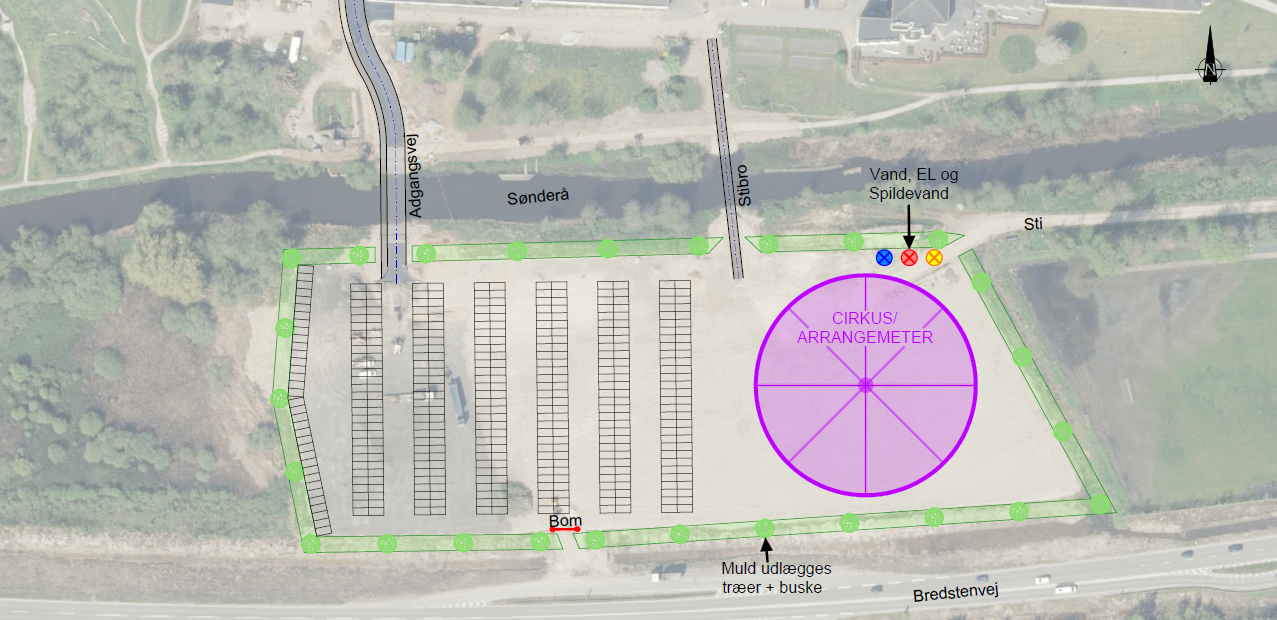 Cirkuspladsen adgangsveje