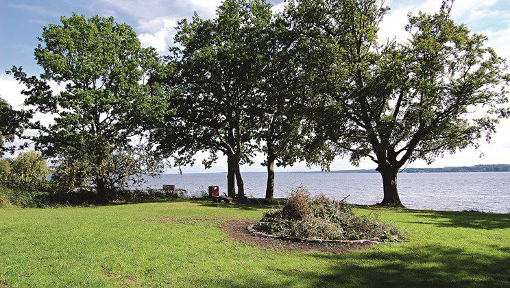 Udsigt til Vejle Fjord fra Ulbæk Strand