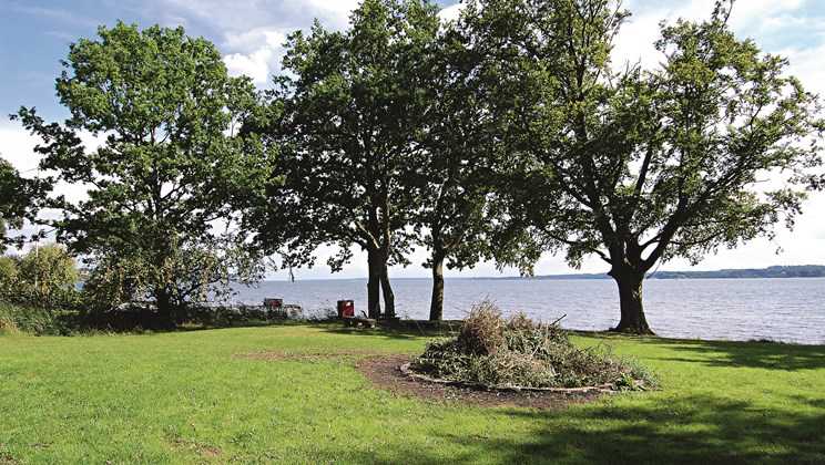 Udsigt til Vejle Fjord fra Ulbæk Strand