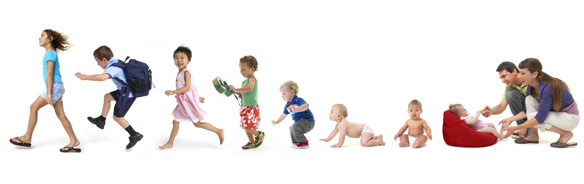 Billede af børn i mange aldre