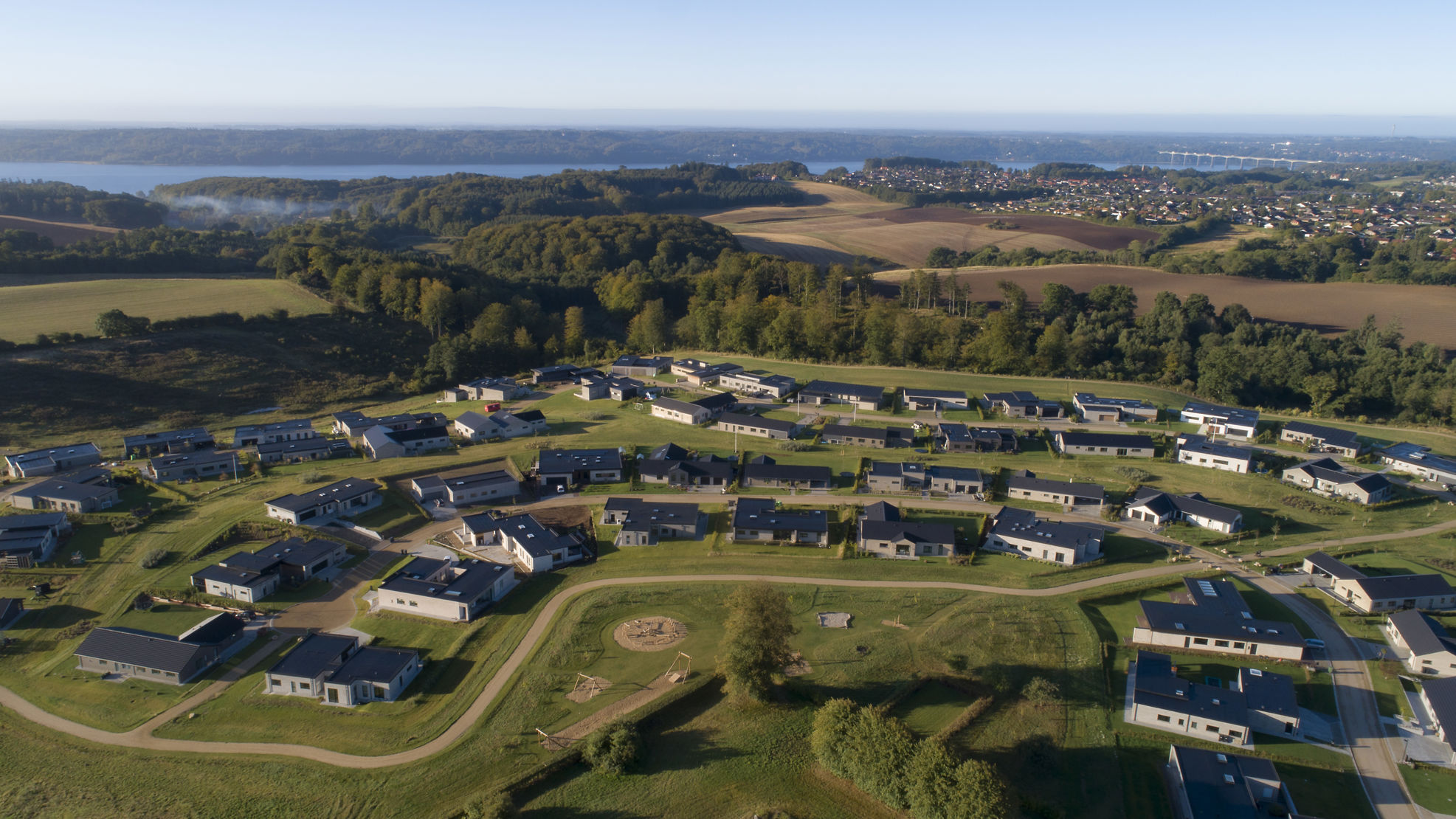 Tirsbæk Bakker set fra oven